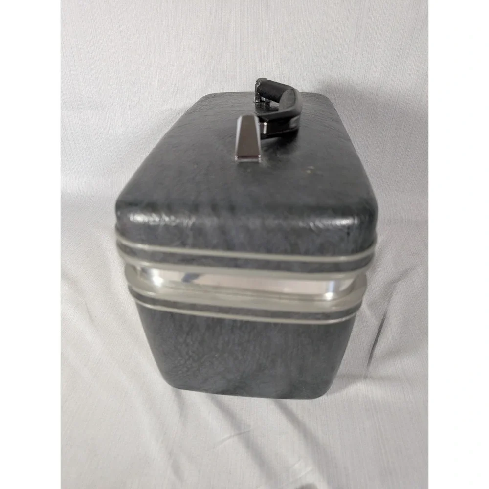 Vintage Samsonite Profile II Gray Train Case no Tray no Key